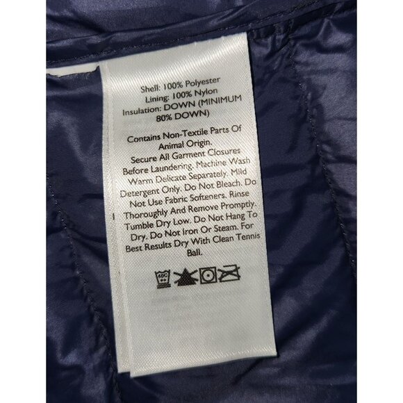 Eddie Bauer Womens Purple 80% Down Puffer Vest Small - Picture 5 of 5